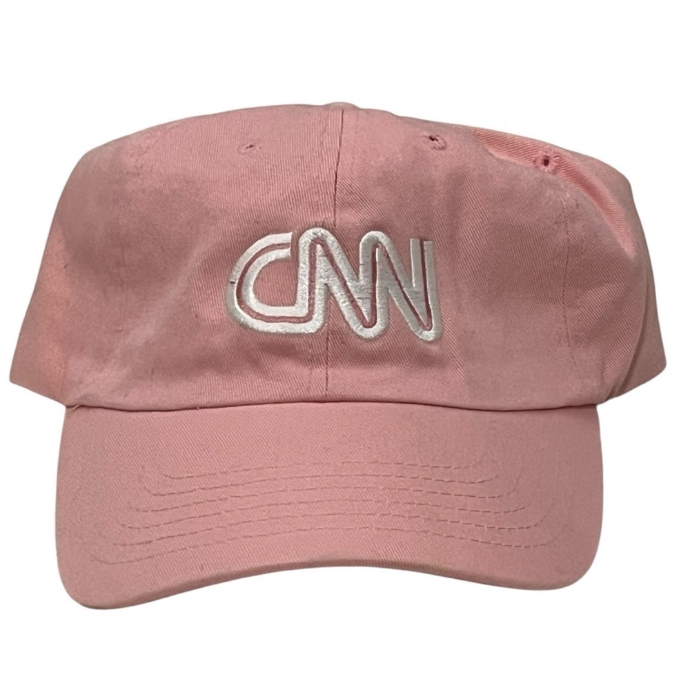 Women's Adjustable Pink "CNN" Cap